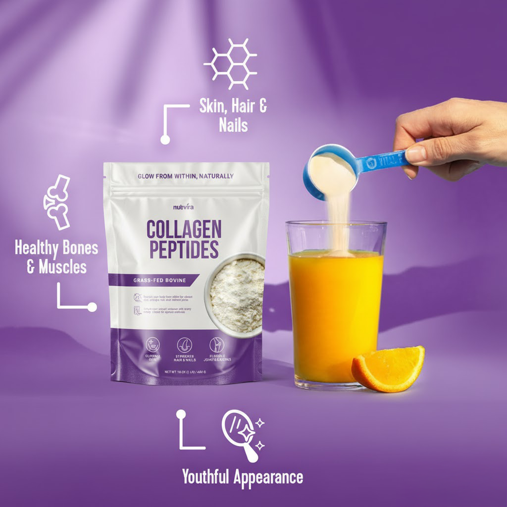 Nutvira Collagen Peptides – Unflavored Hydrolyzed Collagen (454g)