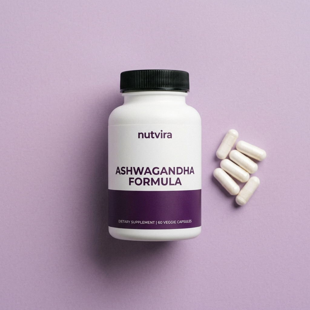 Nutvira Ashwagandha Formula flatlay