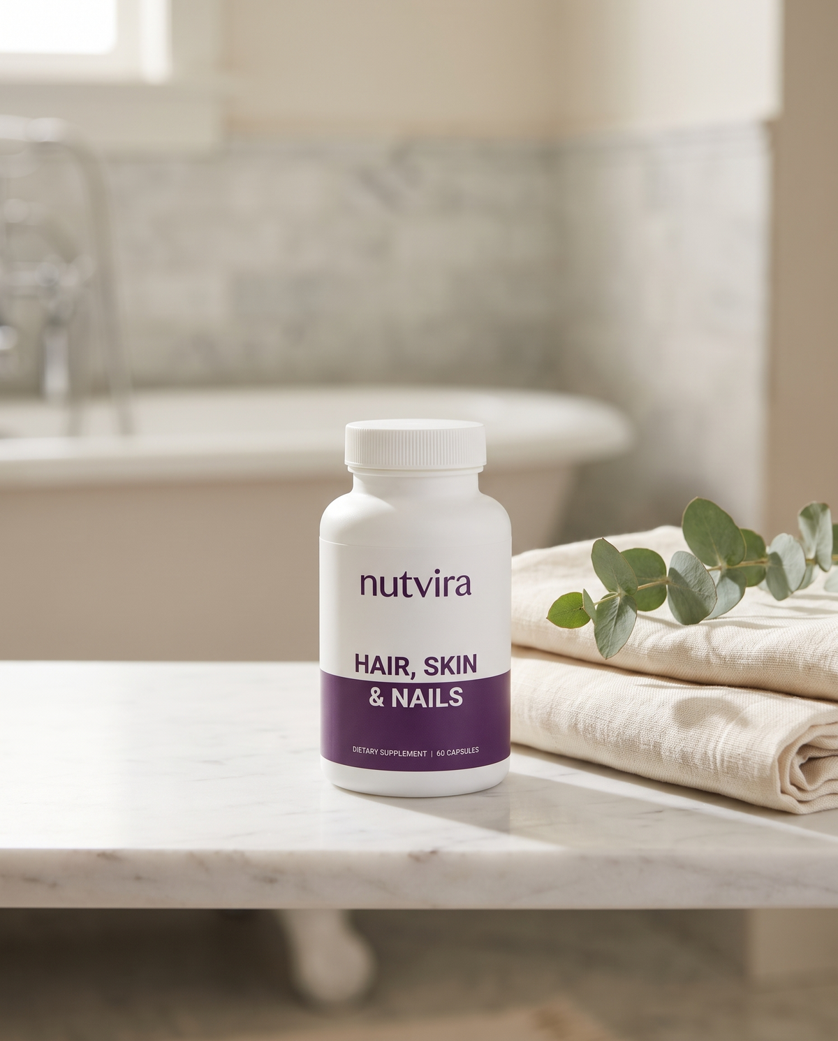 Nutvira Hair, Skin & Nails in use