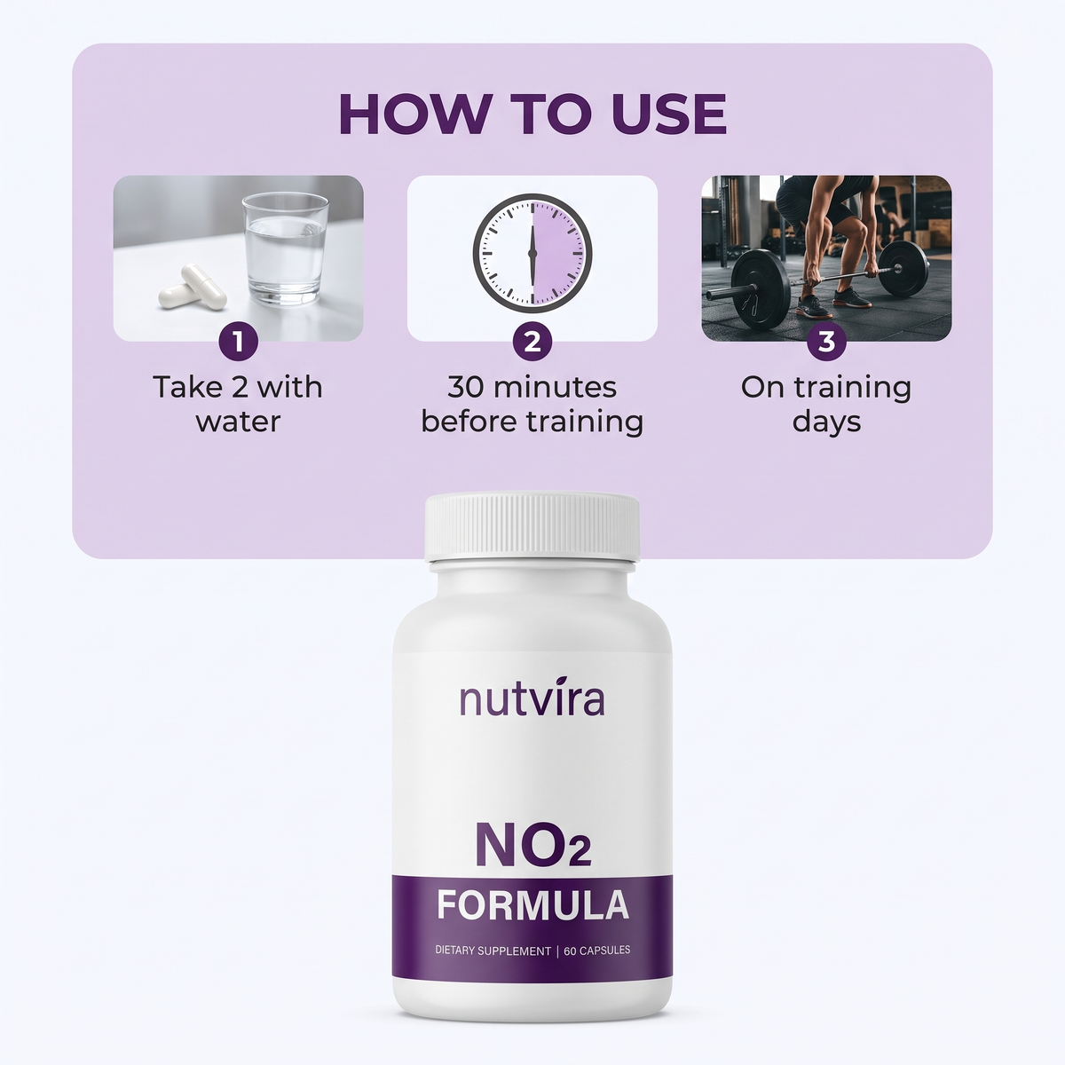 How to use Nutvira NO2 Formula