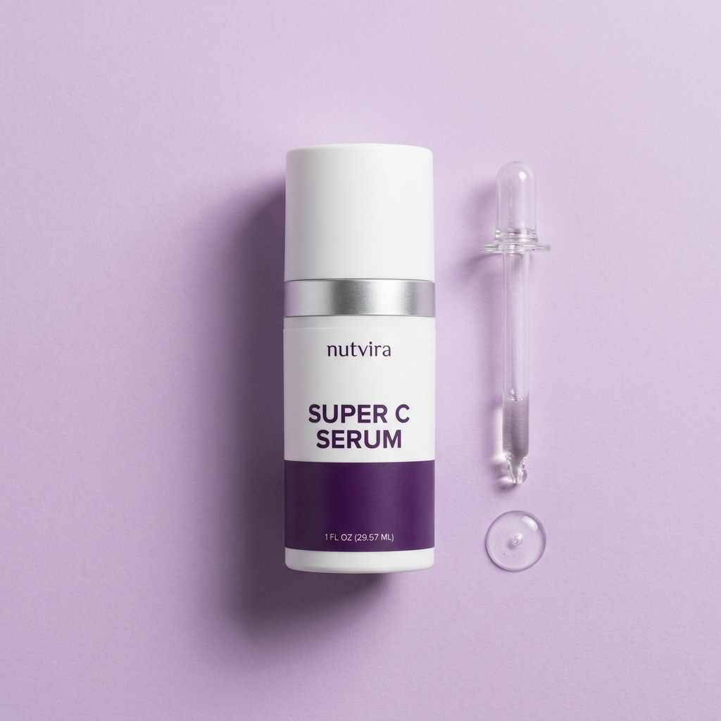 Nutvira Super C Serum flatlay